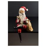 Signed Ceramic Santa Claus Shelf Sitter