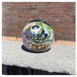 Mark Eckstrand Art Glass Sea Life Paperweight