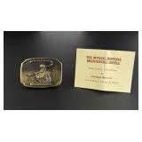 Bob Scriver Montana Trapper Belt Buckle
