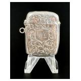 Victorian Sterling Match Safe Vesta Case