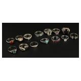 Collection of Sterling Silver Rings