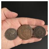 Canada Oriental Uruguay Russia Foreign Coins