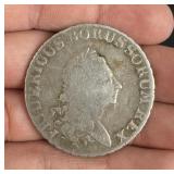 1786 B Prussian Silver Taler Coin