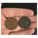 1851 1847 Braided Hair Whorehouse Cents