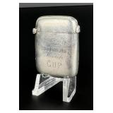 Victorian Golf Club Sterling Match Safe Vesta Case