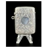Victorian Sterling Match Safe Vesta Case