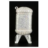 Victorian Sterling Match Safe Vesta Case