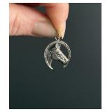 Sterling Silver Lucky Horse Charm Pendant