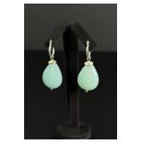 Sterling Silver Chalcedony Earrings