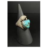 Navajo Sterling Silver Turquoise Ring