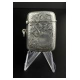 1938 Sterling Silver Match Safe Vesta Case