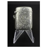 Edwardian Sterling Match Safe Vesta Case