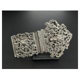 Rajasthani India Sterling Silver Belt Buckle