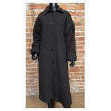 Eileen Fisher Womens Wool Trench Coat