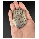 Dodge City Kansas US Marshal Badge