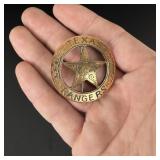Texas Rangers Co A Badge Langenbacker