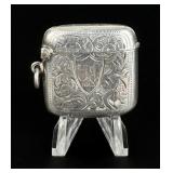 1912 Sterling Silver Match Safe Vesta Case