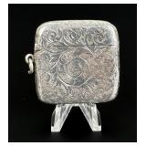 Edwardian Sterling Match Safe Vesta Case