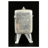 Edwardian Sterling Match Safe Vesta Case