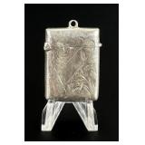 Edwardian Sterling Match Safe Vesta Case