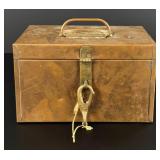 Brass and Copper Fishing Tackle Box