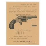 1876 Colt .22 Pistol Centennial Campaign Broadside