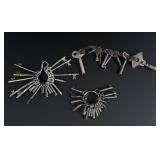 Collection of Antique Skeleton Keys