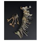 Collection of Antique Skeleton and Railroad Keys