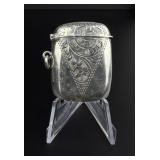 Edwardian Sterling Match Safe Vesta Case