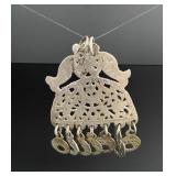 Tunisian Berber Silver Hand of Fatima Pendant