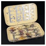 Hardy Brothers Alnwick Fly Fishing Box and Flies