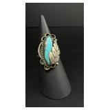 Navajo Sterling Silver Turquoise Ring