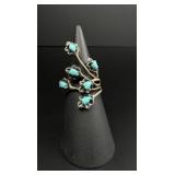 Dennis Kalisteo Sterling Silver Turquoise Ring