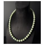 Chinese Art Deco Nephrite Jade Necklace