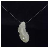 Chinese Carved Jade Jadeite Pixiu Pendant