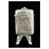 Victorian Sterling Match Safe Vesta Case