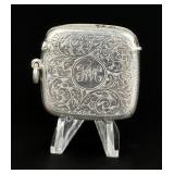 Edwardian Sterling Match Safe Vesta Case