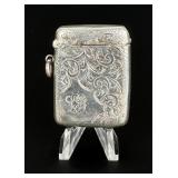 Victorian Sterling Match Safe Vesta Case