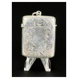 Victorian Sterling Match Safe Vesta Case