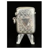 Edwardian Sterling Match Safe Vesta Case