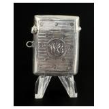 Edwardian Sterling Match Safe Vesta Case