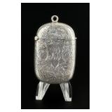Victorian Sterling Match Safe Vesta Case