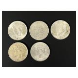 Group of 1922 Silver Peace Dollars