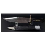 Custom Made Coffin Handle Bowie Knife