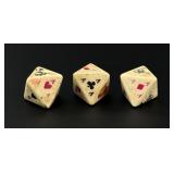 Collection of Antique Gambling Poker Dice