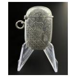 Victorian Sterling Match Safe Vesta Case