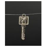 1970s Metal Playboy Bunny Club Key Charm