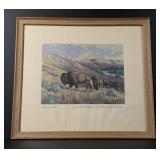 Montana Great Falls Brewery Buffalo Print