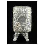 Edwardian Sterling Match Safe Vesta Case