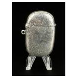Victorian Sterling Match Safe Vesta Case